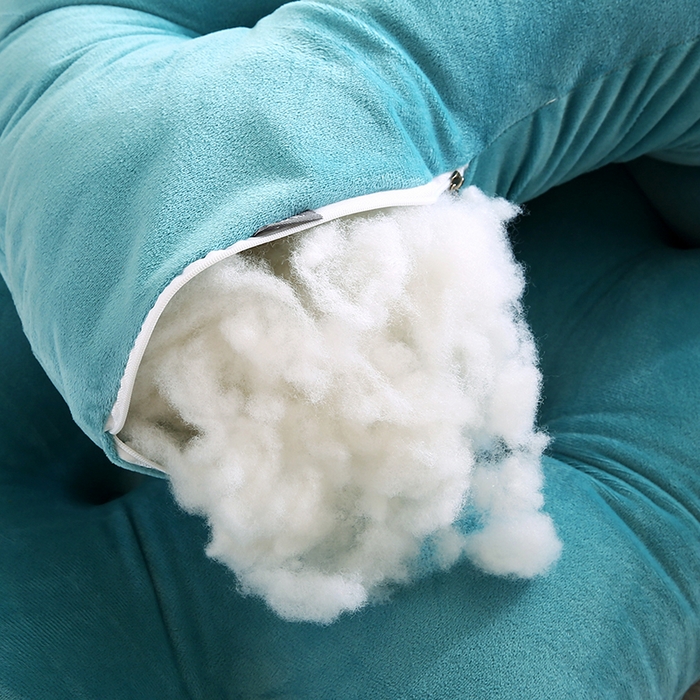 91家纺网 家纺一手货源 找家纺 永光家居 2025新款熊耳朵靠枕 床头靠垫抱枕榻榻米软包 （专利款 不供多多） 熊耳 绿