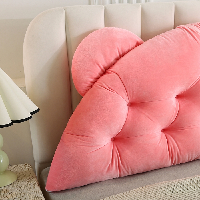 91家纺网 家纺一手货源 找家纺 永光家居 2025新款熊耳朵靠枕 床头靠垫抱枕榻榻米软包 （专利款 不供多多） 熊耳 玉