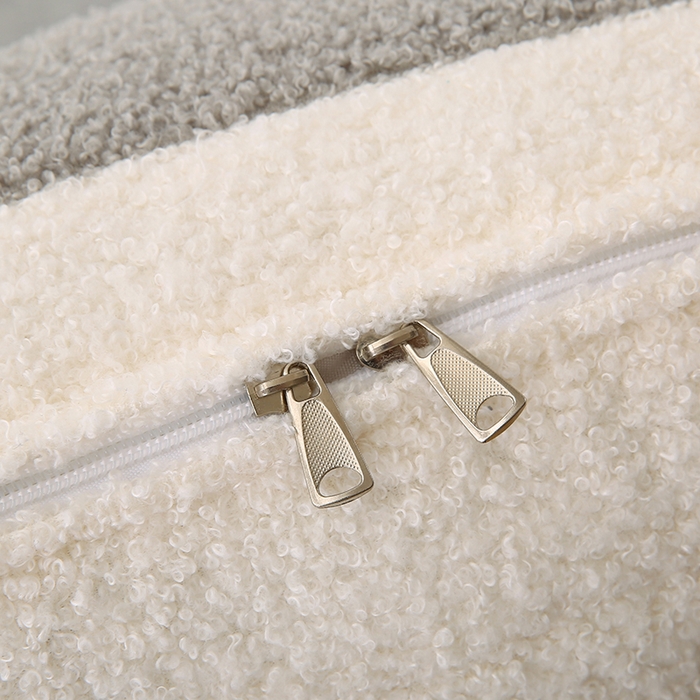 91家纺网 家纺一手货源 找家纺 永光家居 2025新款泰迪绒花瓣靠垫 高端床头靠垫少女心抱枕榻榻米软包（不供多多） 芦灰