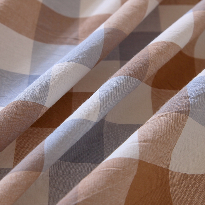 91家纺网 家纺一手货源 找家纺 （总）春皖家纺 2025新款学生季全棉纯棉色织AB版水洗棉单品系列-单床单 床单单件