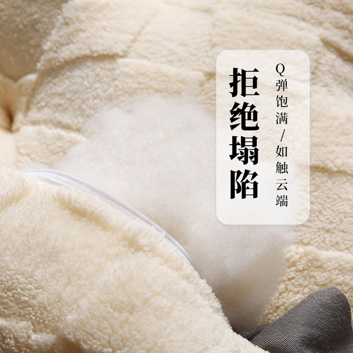 91家纺网 家纺一手货源 找家纺 （总）永光家居 2025新款塔芙绒皇冠靠背 床头靠垫抱枕榻榻米靠枕（专利款 不供多多）