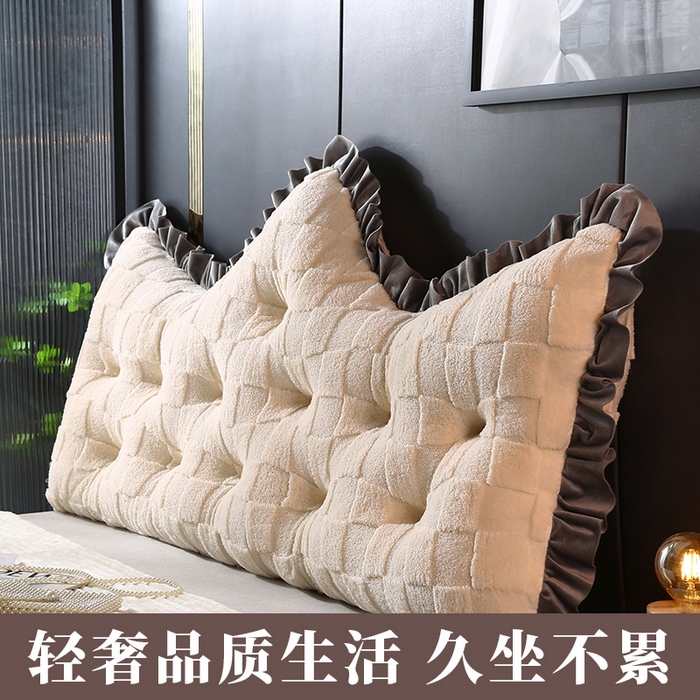 91家纺网 家纺一手货源 找家纺 （总）永光家居 2025新款塔芙绒皇冠靠背 床头靠垫抱枕榻榻米靠枕（专利款 不供多多）