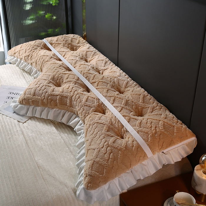 91家纺网 家纺一手货源 找家纺 永光家居 2025新款塔芙绒皇冠靠背 床头靠垫抱枕榻榻米靠枕（专利款 不供多多） 咖醇雅