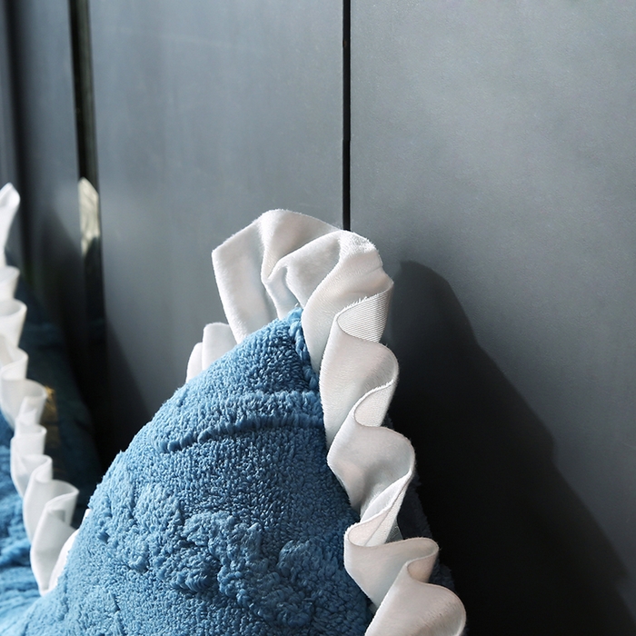 91家纺网 家纺一手货源 找家纺 永光家居 2025新款塔芙绒皇冠靠背 床头靠垫抱枕榻榻米靠枕（专利款 不供多多） 蓝静澜