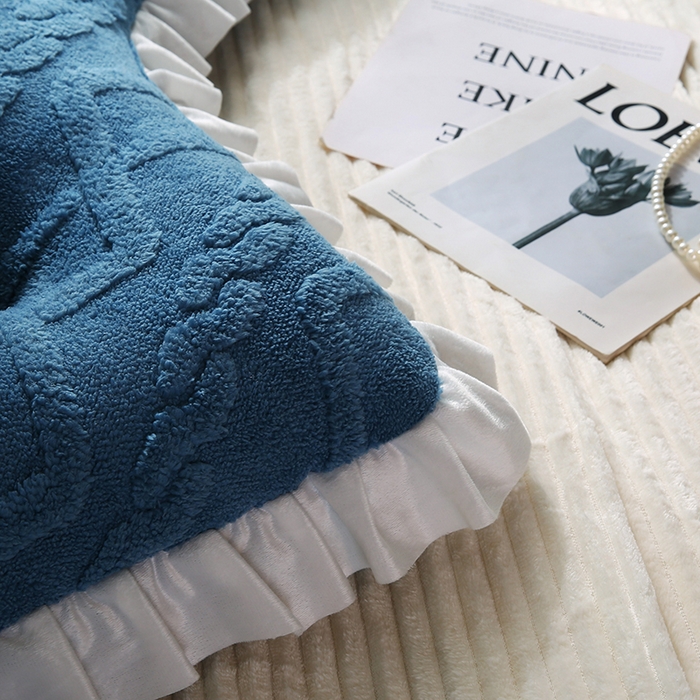 91家纺网 家纺一手货源 找家纺 永光家居 2025新款塔芙绒皇冠靠背 床头靠垫抱枕榻榻米靠枕（专利款 不供多多） 蓝静澜