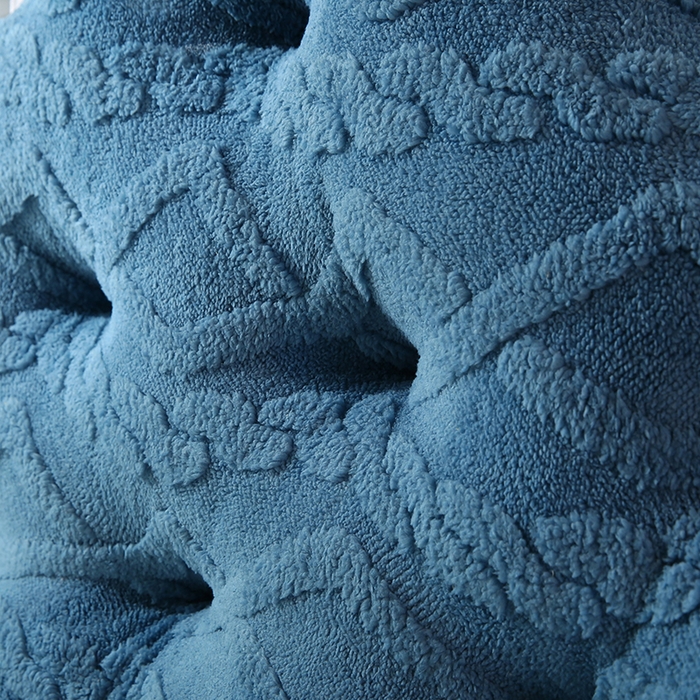 91家纺网 家纺一手货源 找家纺 永光家居 2025新款塔芙绒皇冠靠背 床头靠垫抱枕榻榻米靠枕（专利款 不供多多） 蓝静澜