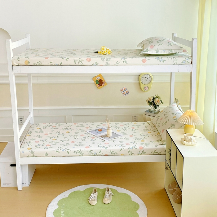 91家纺网 家纺一手货源 找家纺 （总）春皖家纺 2025新款学生季全棉纯棉13070印花单床笠 床笠单件