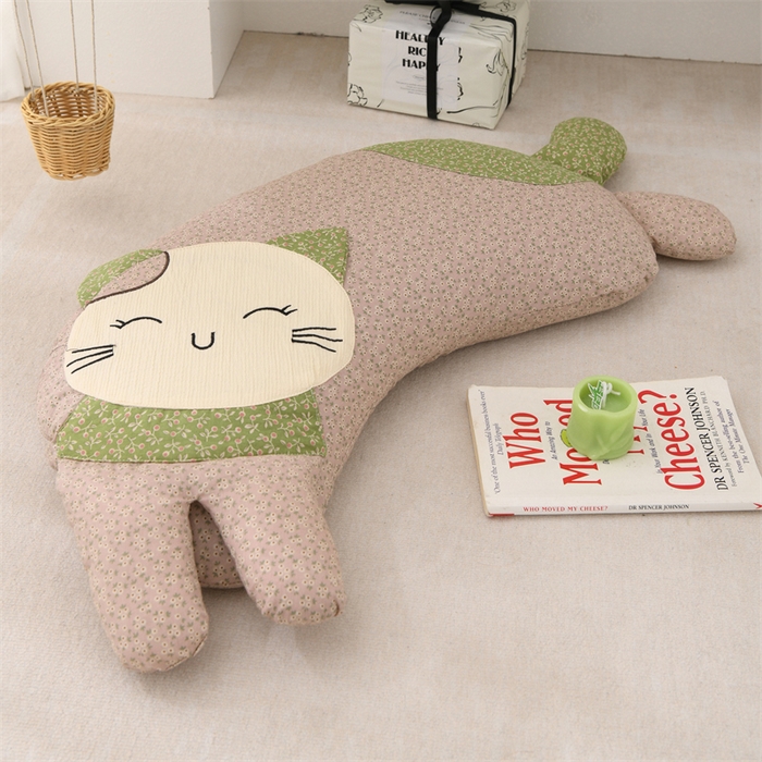 （总）芯洲 2025新款幸福喵全棉纯棉荞麦壳枕枕头枕芯