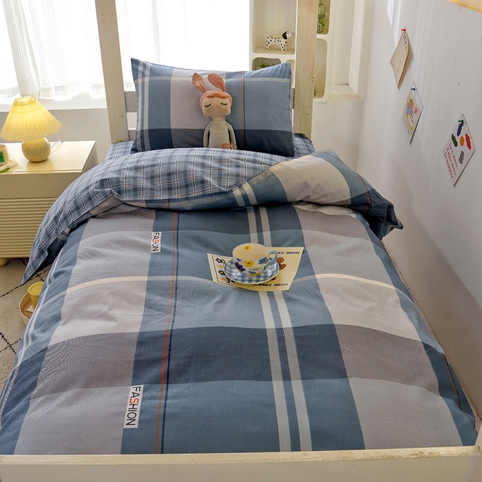 91家纺网 家纺一手货源 找家纺 （总）水妙家纺 2025新款A类全棉学生宿舍二合一子母被海绵床垫六件套床单五件套纯棉三件套可定制