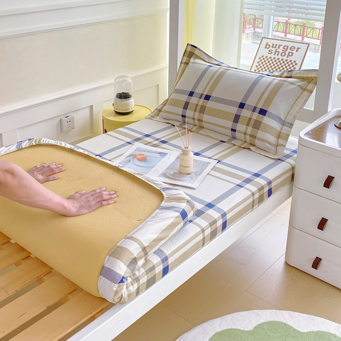 春皖家纺 2025新款学生季全棉纯棉13070印花单床笠 床笠单件 瑞格聚福