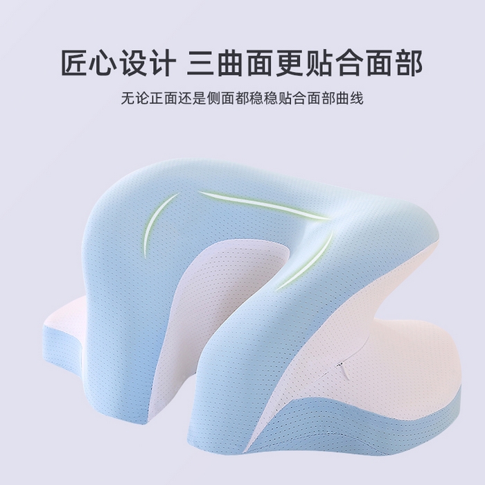 91家纺网 家纺一手货源 找家纺 （总）永光家居 2025新款匠心蝴蝶U型凉感午睡枕 记忆棉趴睡枕午休枕（不供多多）