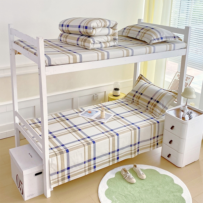 91家纺网 家纺一手货源 找家纺 （总）春皖家纺 2025新款学生季全棉纯棉13070印花单床单 床单单件