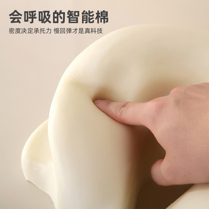 91家纺网 家纺一手货源 找家纺 （总）永光家居 2025新款匠心蝴蝶U型凉感午睡枕 记忆棉趴睡枕午休枕（不供多多）