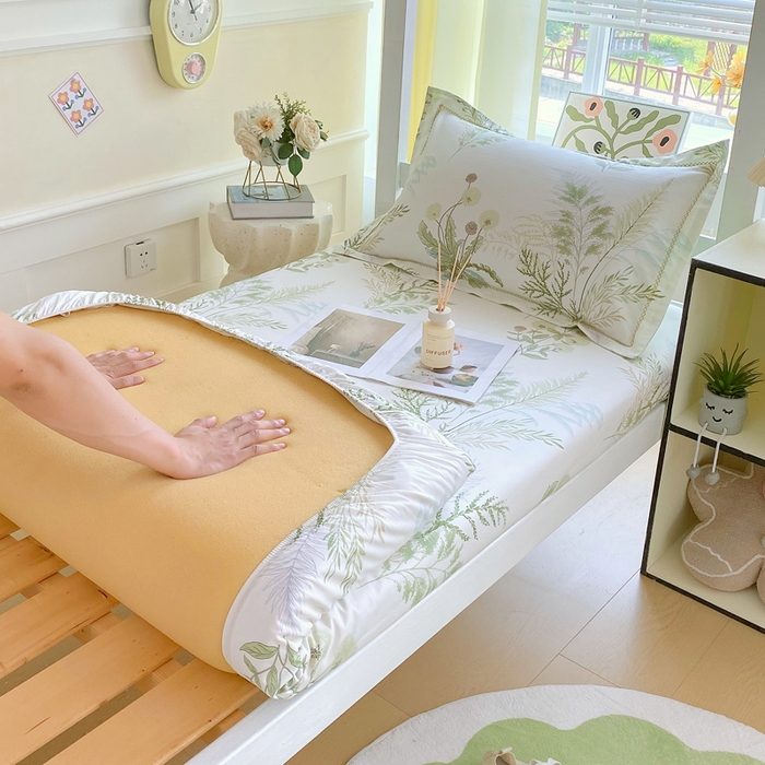 春皖家纺 2025新款学生季全棉纯棉13070印花单床笠 床笠单件 仙草绮梦