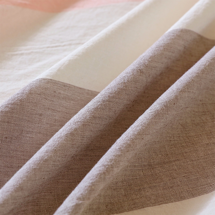 91家纺网 家纺一手货源 找家纺 春皖家纺 2025新款学生季全棉纯棉色织AB版水洗棉单品系列-单床单 床单单件 素雅-灰白条