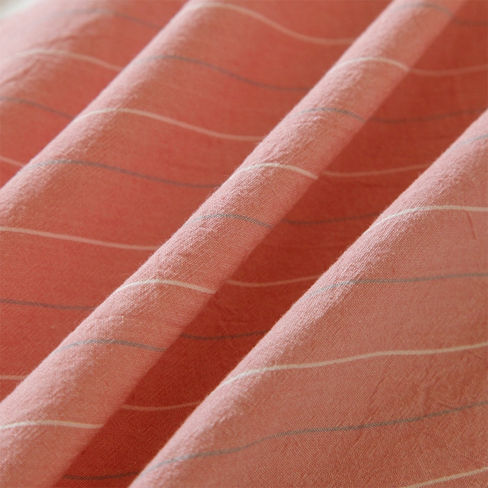 91家纺网 家纺一手货源 找家纺 春皖家纺 2025新款学生季全棉纯棉色织AB版水洗棉单品系列-单床单 床单单件 素雅-蔻粉