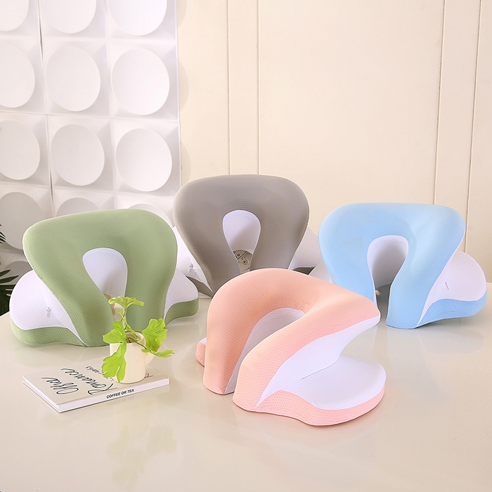 91家纺网 家纺一手货源 找家纺 永光家居 2025新款匠心蝴蝶U型凉感午睡枕 记忆棉趴睡枕午休枕（不供多多） 组合图仅供参考