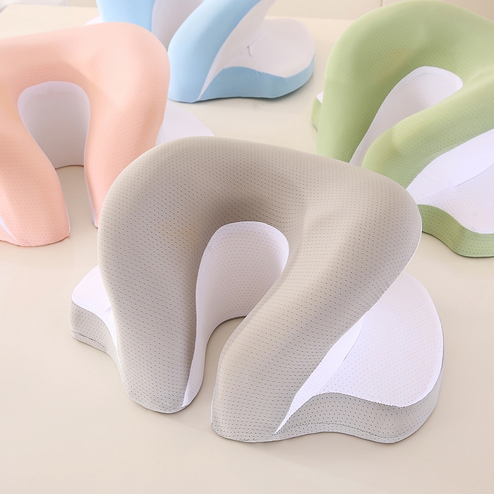 91家纺网 家纺一手货源 找家纺 永光家居 2025新款匠心蝴蝶U型凉感午睡枕 记忆棉趴睡枕午休枕（不供多多） 组合图仅供参考