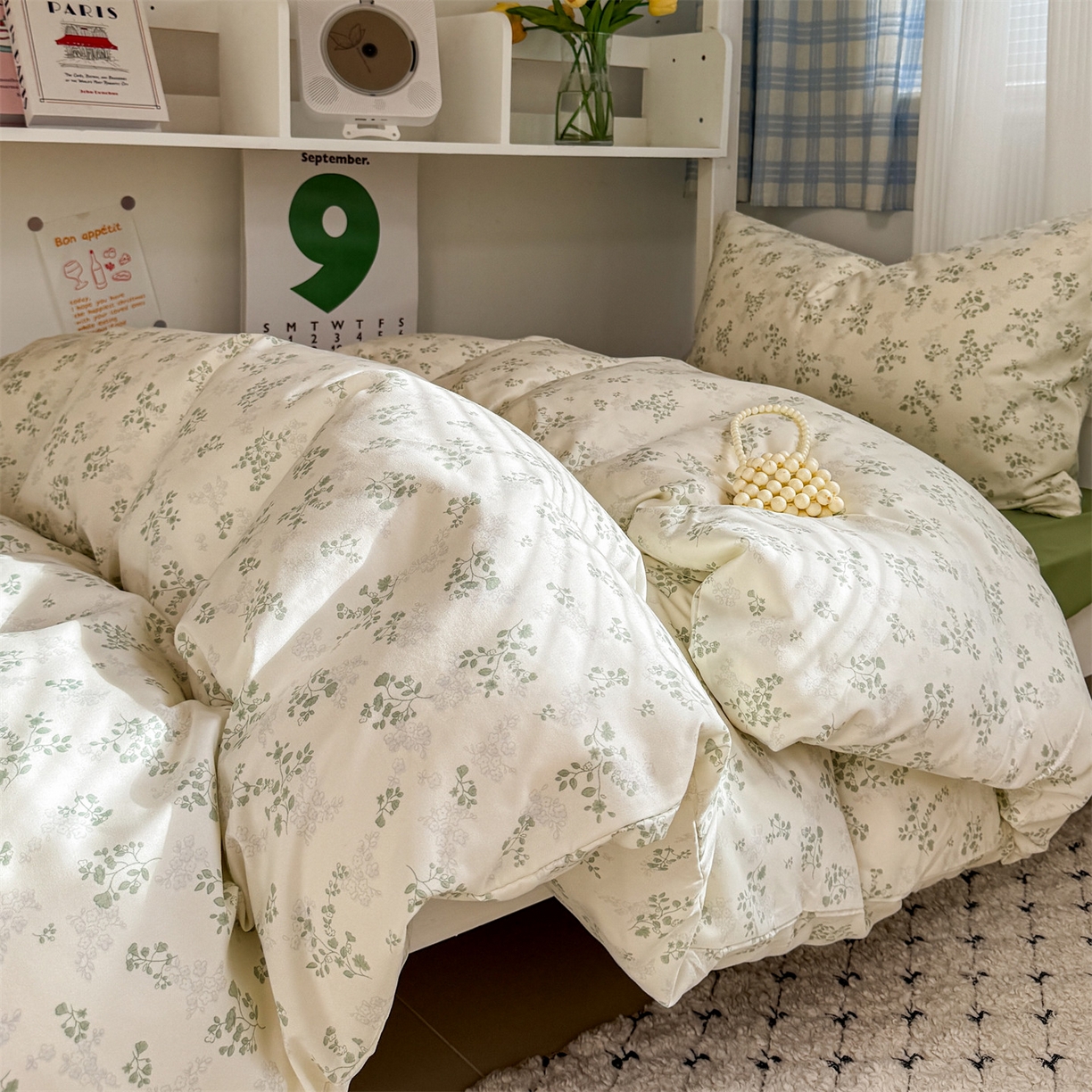 91家纺网 家纺一手货源 找家纺 多品家纺 2025新款水洗棉学生宿舍上下铺大礼包三件套六件套 翠微