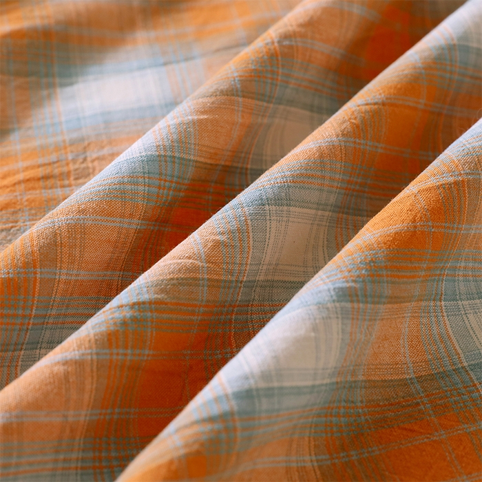 91家纺网 家纺一手货源 找家纺 春皖家纺 2025新款学生季全棉纯棉色织AB版水洗棉单品系列-单床单 床单单件 素雅-沐夏