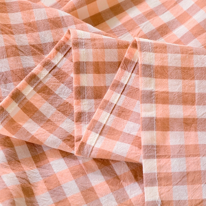 91家纺网 家纺一手货源 找家纺 春皖家纺 2025新款学生季全棉纯棉色织AB版水洗棉单品系列-单床单 床单单件 素雅-玉格