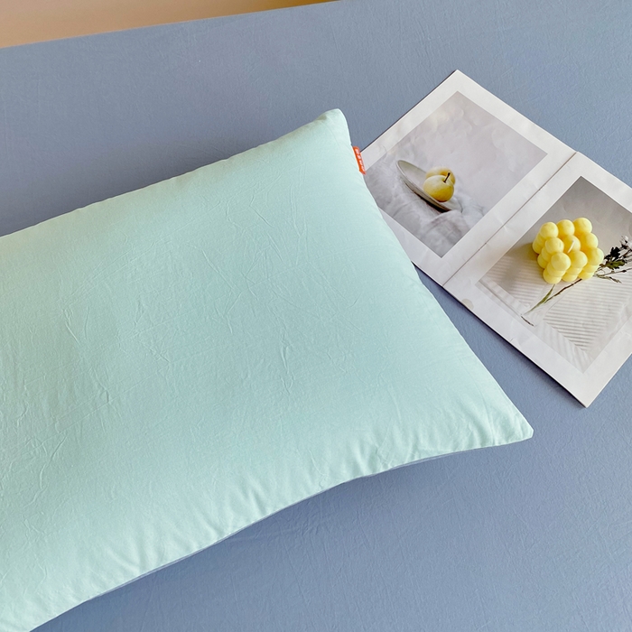 91家纺网 家纺一手货源 找家纺 （总）春皖家纺 2025新款学生季A类双拼水洗棉小清新单品系列床单单件-单床单