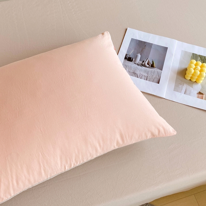 91家纺网 家纺一手货源 找家纺 春皖家纺 2025新款学生季A类双拼水洗棉小清新单品系列床单单件-单床单 素雅卡其