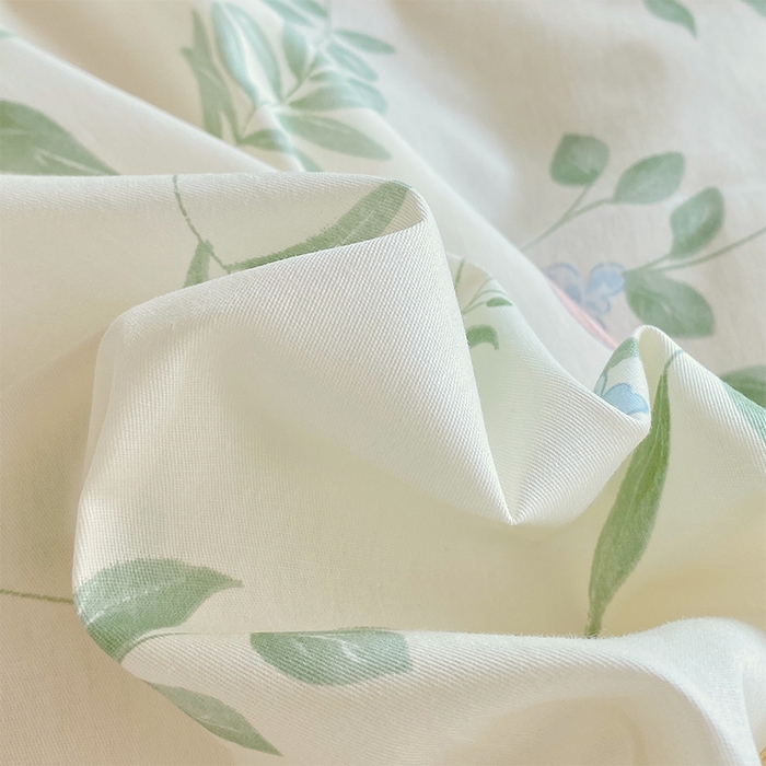 91家纺网 家纺一手货源 找家纺 春皖家纺 2025新款学生季全棉纯棉13070印花单床单 床单单件 彩叶集福