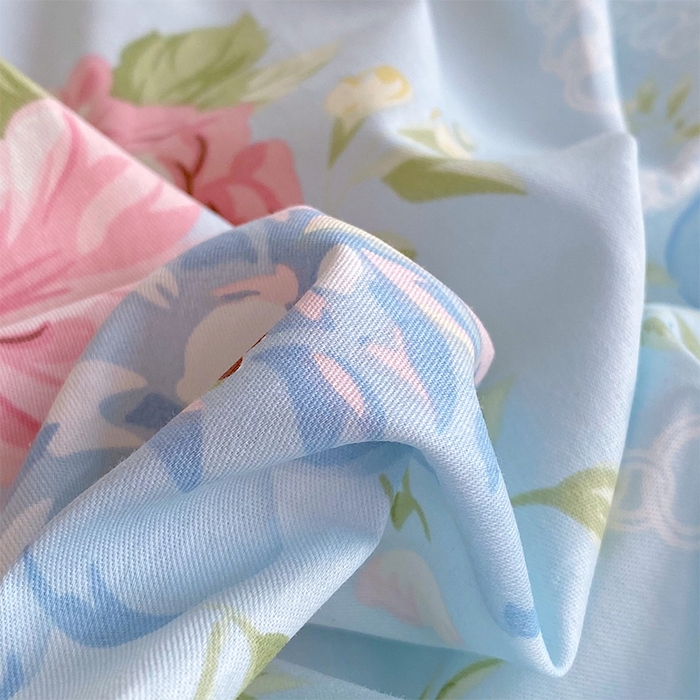 91家纺网 家纺一手货源 找家纺 春皖家纺 2025新款学生季全棉纯棉13070印花单床单 床单单件 花蝶柔依