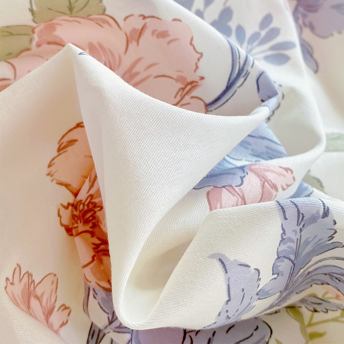 91家纺网 家纺一手货源 找家纺 春皖家纺 2025新款学生季全棉纯棉13070印花单床单 床单单件 花海之恋