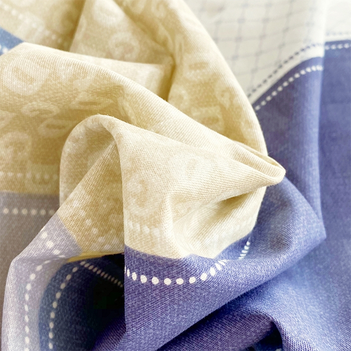 91家纺网 家纺一手货源 找家纺 春皖家纺 2025新款学生季全棉纯棉13070印花单床单 床单单件 纳吉蓝格