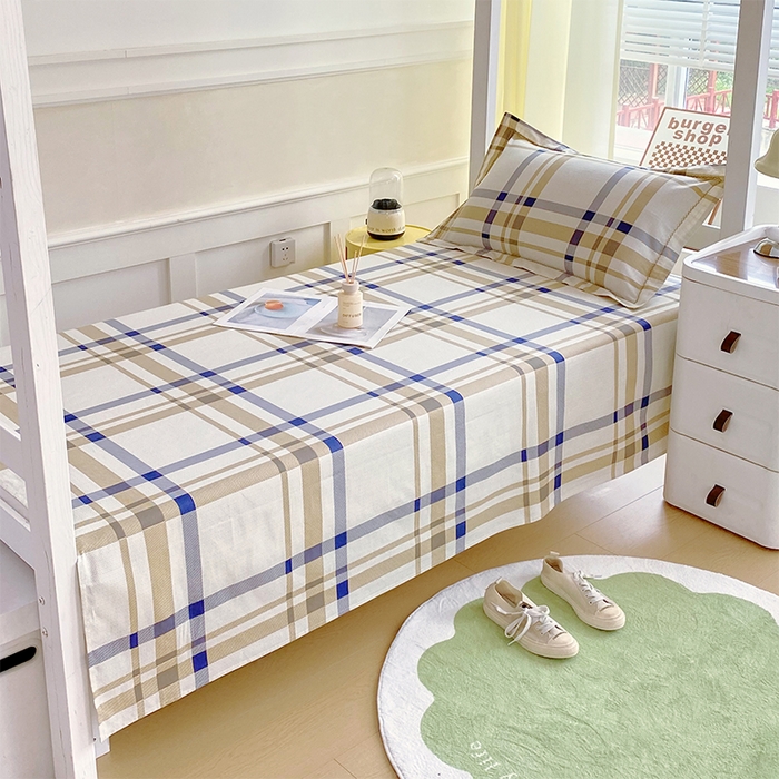 91家纺网 家纺一手货源 找家纺 春皖家纺 2025新款学生季全棉纯棉13070印花单床单 床单单件 瑞格聚福