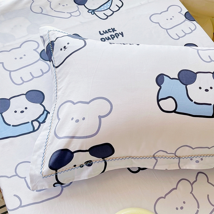 91家纺网 家纺一手货源 找家纺 春皖家纺 2025新款学生季全棉纯棉13070印花单床单 床单单件 汪来运转