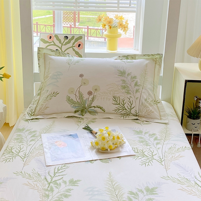 91家纺网 家纺一手货源 找家纺 春皖家纺 2025新款学生季全棉纯棉13070印花单床单 床单单件 仙草绮梦