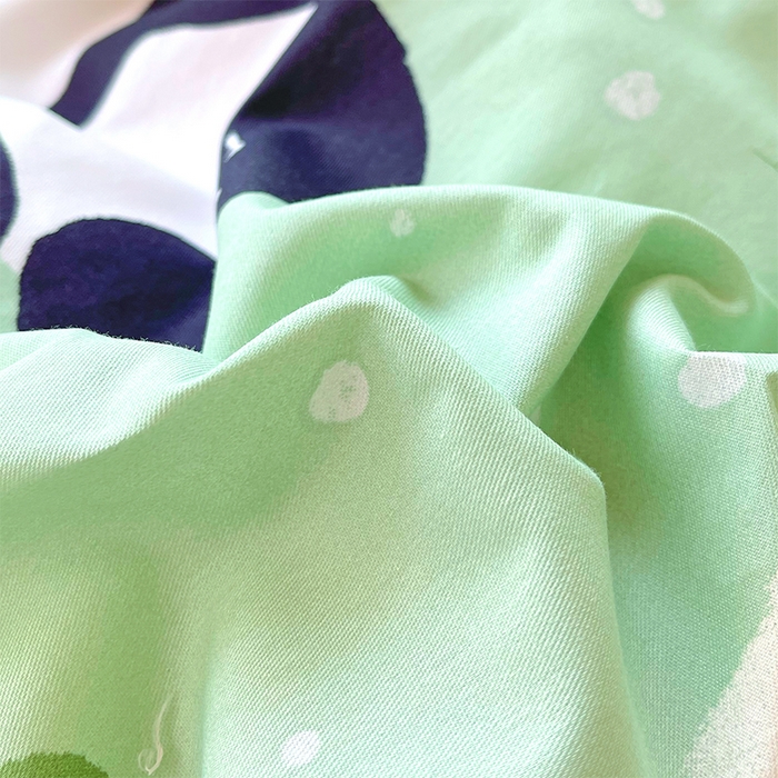 91家纺网 家纺一手货源 找家纺 春皖家纺 2025新款学生季全棉纯棉13070印花单床单 床单单件 熊猫福泽