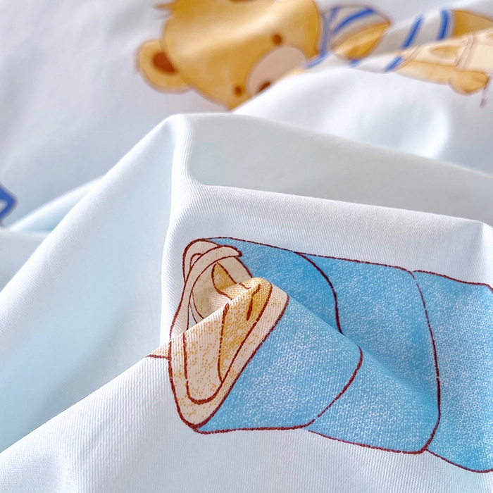 91家纺网 家纺一手货源 找家纺 春皖家纺 2025新款学生季全棉纯棉13070印花单床单 床单单件 休闲假日