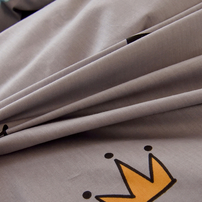 91家纺网 家纺一手货源 找家纺 水妙家纺 2025新款A类全棉学生宿舍二合一子母被海绵床垫六件套床单五件套纯棉三件套可定制 星耀皇冠-灰