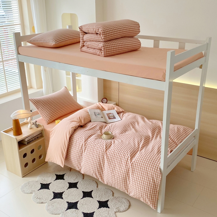 91家纺网 家纺一手货源 找家纺 （总）春皖家纺 2025新款AB棉全棉亲肤水洗棉学生三件套四件套