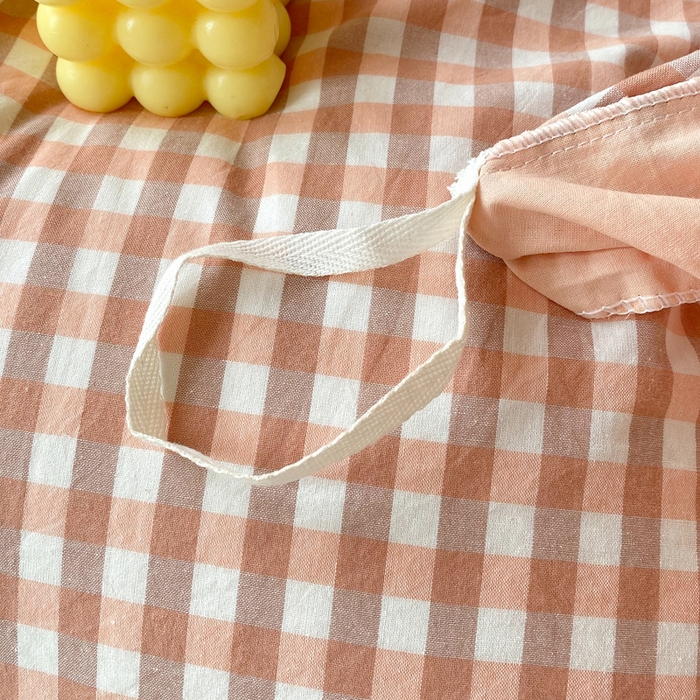 91家纺网 家纺一手货源 找家纺 春皖家纺 2025新款AB棉全棉亲肤水洗棉学生三件套四件套 素雅-玉格