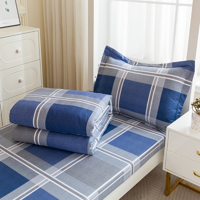 91家纺网 家纺一手货源 找家纺 （总）简冠家纺 2025新款全棉学生三件套宿舍三件套纯棉学生床垫羽丝绒被子被芯