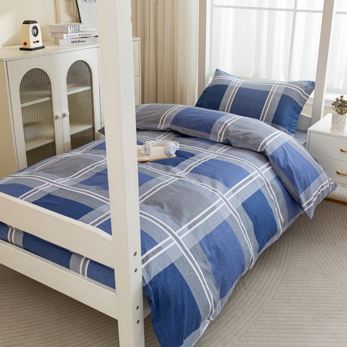 91家纺网 家纺一手货源 找家纺 （总）简冠家纺 2025新款全棉学生三件套宿舍三件套纯棉学生床垫羽丝绒被子被芯