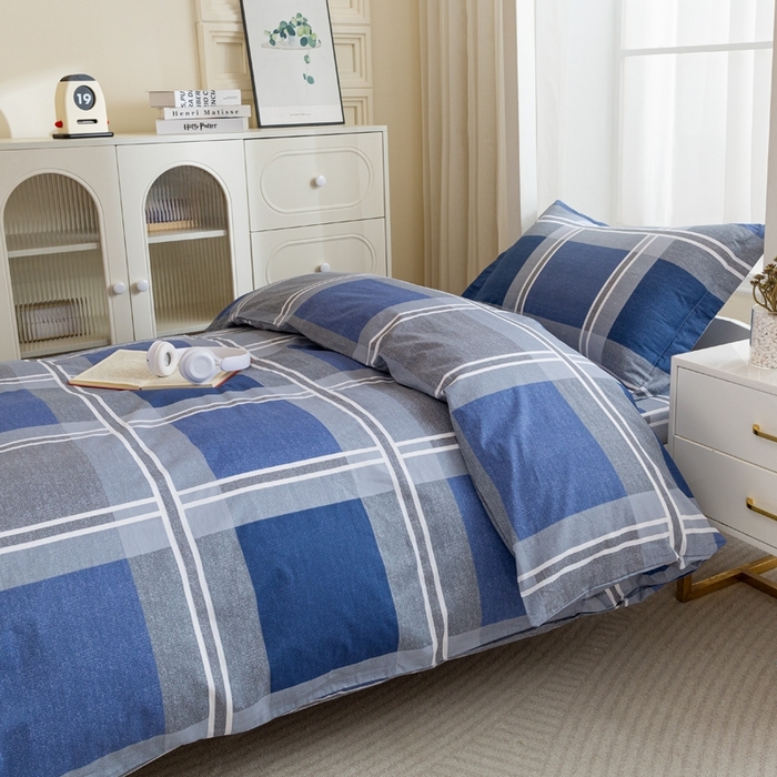 91家纺网 家纺一手货源 找家纺 （总）简冠家纺 2025新款全棉学生三件套宿舍三件套纯棉学生床垫羽丝绒被子被芯