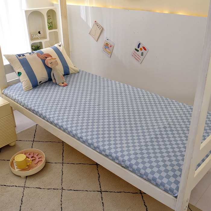 91家纺网 家纺一手货源 找家纺 （总）水妙家纺 2025年新款A类全棉纯棉学生宿舍上下铺床笠六件套五件套