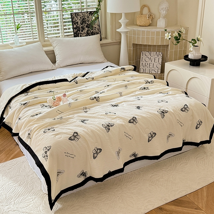 玖琳家纺 2025新款轻奢赫本夏被夏凉被 赫本-蝶