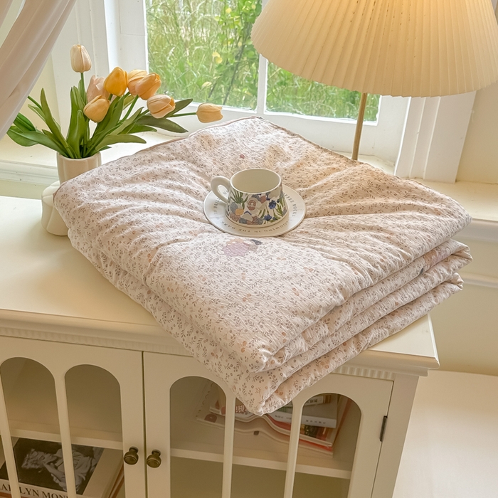 91家纺网 家纺一手货源 找家纺 （总）玉海棠家纺 2025新款云感双层纱暗合夏被夏凉被空调被四件套