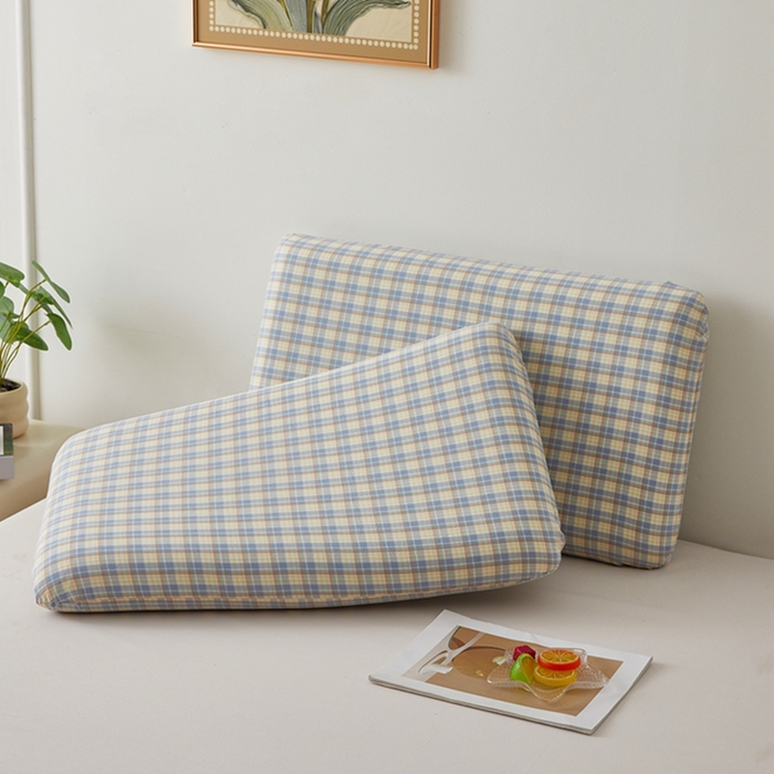 91家纺网 家纺一手货源 找家纺 （总）翎盈家纺 2025款纯棉全棉水洗棉深睡枕专用枕套面包记忆枕枕头套全棉枕套单品