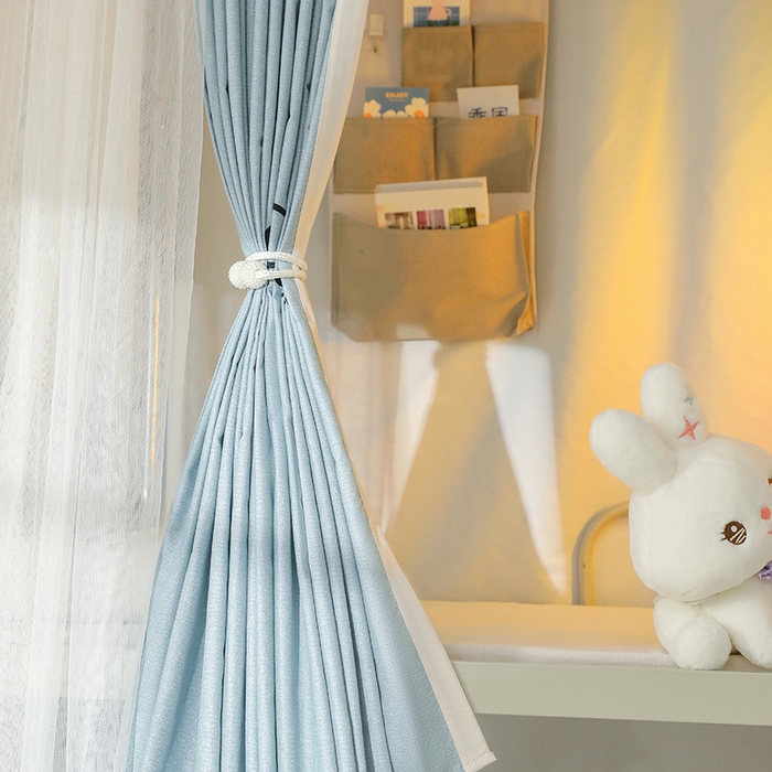 91家纺网 家纺一手货源 找家纺 都市缘蚊帐 2025新款学生宿舍导轨遮光床帘上下铺贴布卡通蚊帐0.8m 0.9m床 baby熊-墨绿