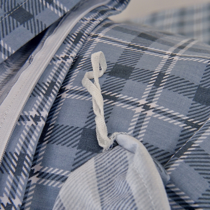 91家纺网 家纺一手货源 找家纺 水妙家纺 2025年新款A类全棉纯棉学生宿舍上下铺床笠六件套五件套 安德鲁-蓝