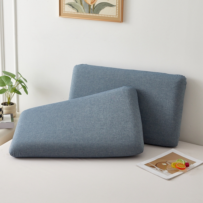 翎盈家纺 2025款纯棉全棉水洗棉深睡枕专用枕套面包记忆枕枕头套枕套单品 艾兰