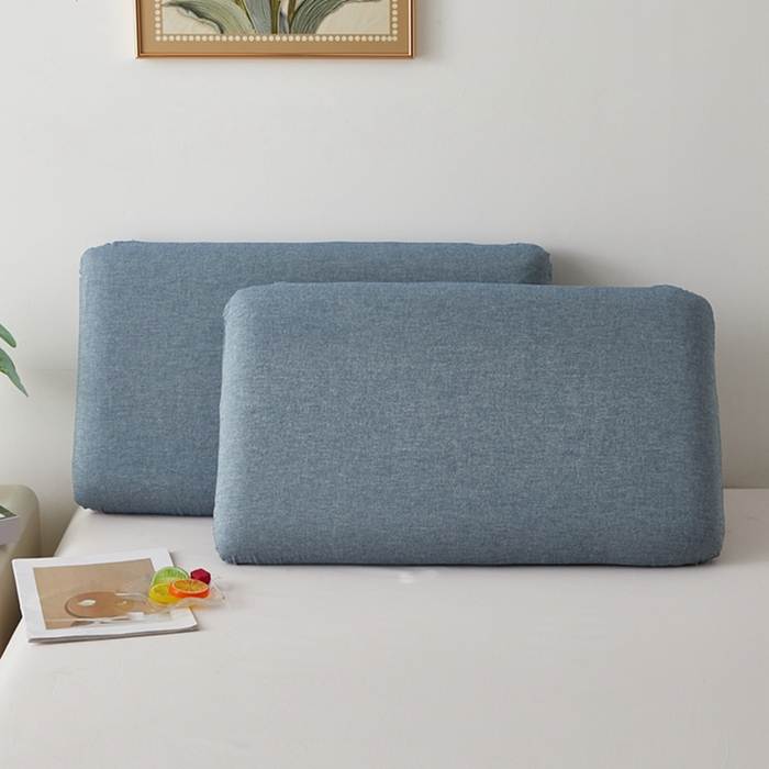 91家纺网 家纺一手货源 找家纺 翎盈家纺 2025款纯棉全棉水洗棉深睡枕专用枕套面包记忆枕枕头套枕套单品 艾兰